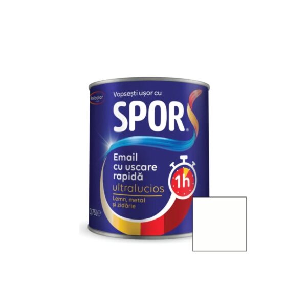Email Poli Spor Alb Lucios 0.75l