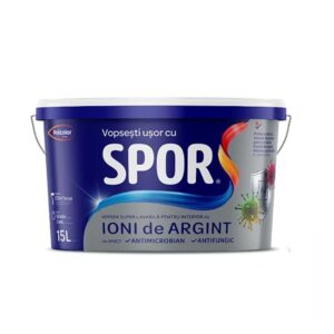 Vopsea Spor Cu Ioni Ag Alba Int 15 L