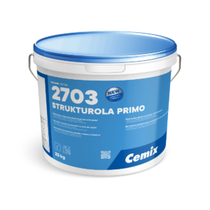 Tencuială decorativă Strukturola Primo Alb 1,5k, Cemix, 25kg