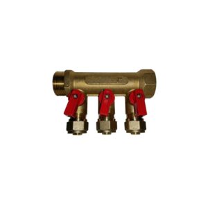 Distribuitor Alamă 16×3/4″ 3 Cai