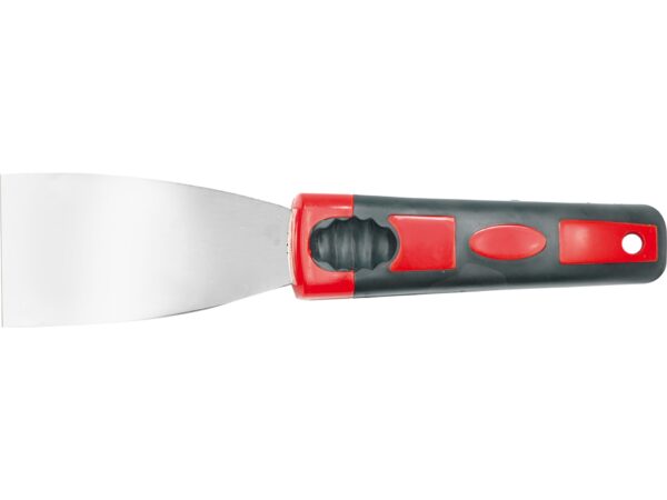 Șpaclu din OȚEL Inoxidabil, Mâner Ergonomic Bicolor, 8CM