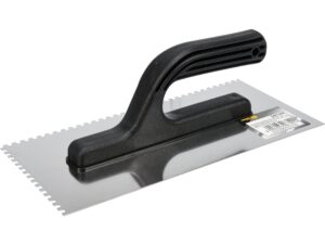 Gletieră INOX Crestată 270x125mm, 4X4MM