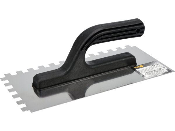 Gletieră INOX Crestată 270x125mm, 10x10mm