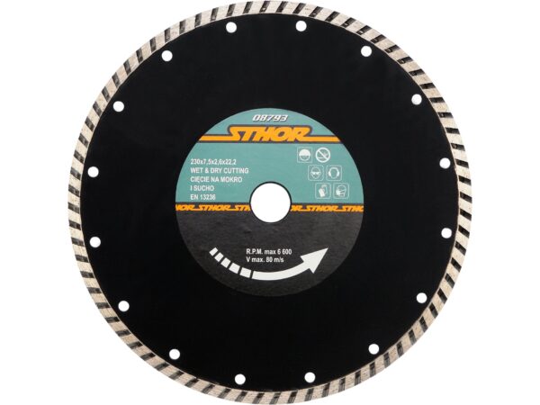 DISC Diamantat Turbo 230×2.6mm H7,5