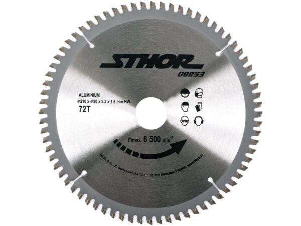 DISC Fierastrău Circular pentru Aluminiu D210 T72 D30
