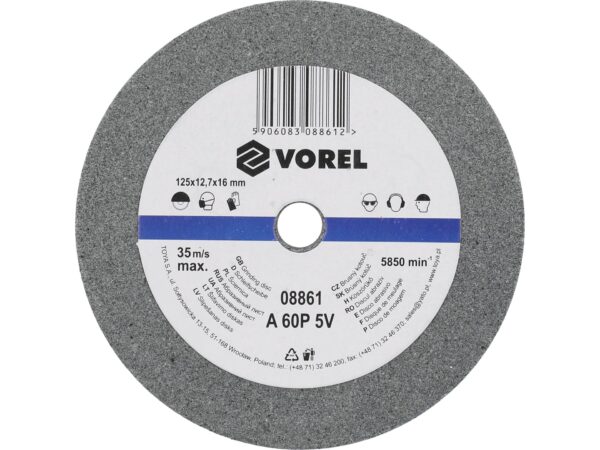 DISC Abraziv pentru Polizor de BANC 125×12.7x17mm