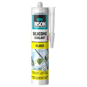 Silicon pentru sticlă BISON, transparent, 280ml