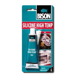 Silicon rezistent la temperaturi ridicate BISON High Temp, roșu, 60ml