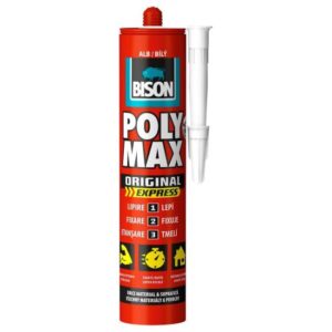 Adeziv și etanșeizant MS Polimer BISON Poly Max Original Express, 425g alb