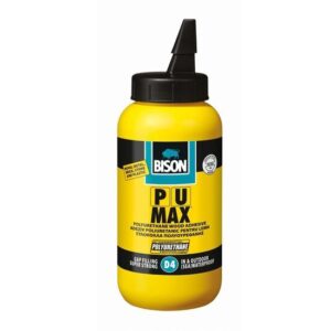Adeziv poliuretanic pentru lemn rezistent la apă D4 BISON PU Max, 750g