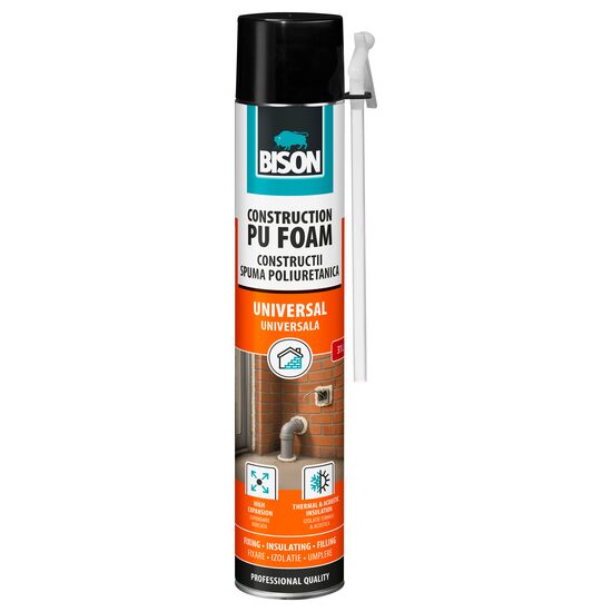 Spumă poliuretanică cu aplicator BISON, 700ml