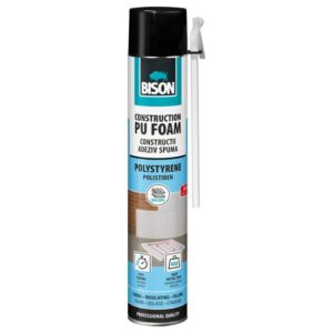 Spumă poliuretanică pentru polistiren BISON, cu aplicator, 750ml