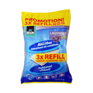Set rezervă absorbant umiditate BISON Air Max, 3x450g, parfum lavandă