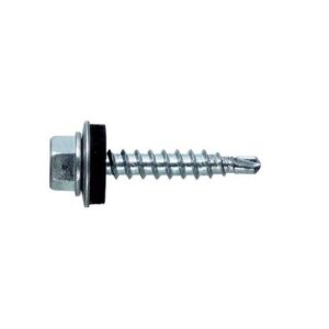 Șurub autoforant STARKFIX, cu cap hexagonal și șaibă EPDM, pentru metal, 4,8×25, zincat, 250buc
