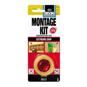 Bandă dublu adezivă pentru construcții BISON Montage Kit Tape, 1,5mx19mm