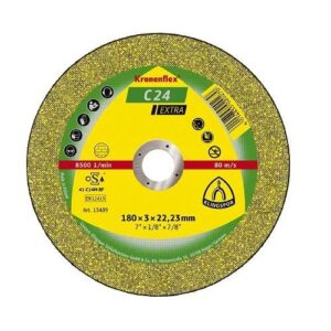Disc de tăiere KLINGSPOR C 24 Extra, plat, pentru piatră-beton, 125mmx2,5mm