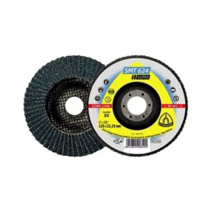 Disc lamelar KLINGSPOR SMT 624 Supra, 125mmx22,23mm, granulație P80