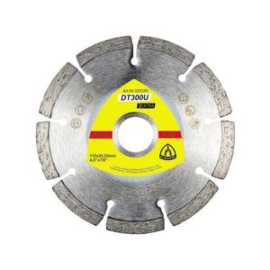 Disc de tăiere diamantat KLINGSPOR DT 300 U Extra, pentru materiale de construcții, 115mmx1,6mm