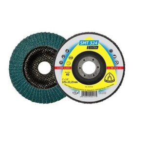 Disc lamelar KLINGSPOR SMT 324 Extra GEW, 115mmx22,23mm, granulație P80