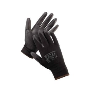 Mănuși cu peliculă din poliuretan Bunting Evolution Black, negru, xL (10)
