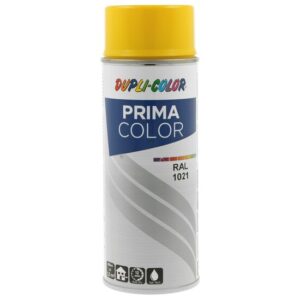 Vopsea spray acrilică DUPLI-COLOR PRIMA COLOR RAL1021 galben lucios, 400ml