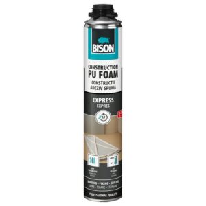 Spumă poliuretanică pentru polistiren BISON 60 secunde, de pistol, 700ml