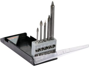 SET 5 Burghie pentru Sticlă și Ceramică, 4-10mm, Prindere Hexagonală