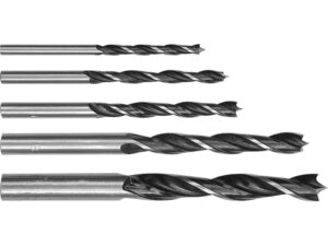 SET Burghie pentru LEMN 4-10mm, 5 BUC