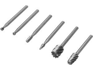 SET 6 FREZE PENTRU ALUMINIU ȘI METAL, AX 3.2MM