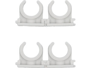 SET 4 CLEME SUPORT ȚEAVĂ PVC, PE, PE-X, PP, PB, 15-16MM