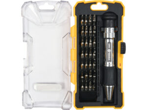SET ȘURUBELNIȚĂ CU BIȚI, METALICĂ, 29 BUC