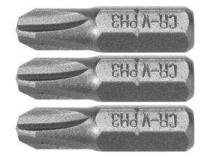 SET 3 BIȚI 1/4” PH1, PH2, PH3 25MM