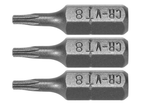 SET 3 BIȚI TORX 1/4” T8x25mm