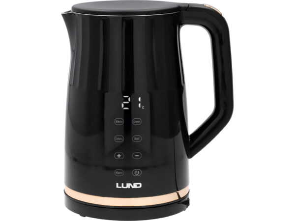 Fierbător Electric 1,7l, Controlul Temperaturii, Negru