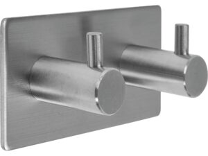 CÂRLIG DUBLU PENTRU PROSOP CU DUBLU ADEZIV 45X90X30MM, GAMA STEELY