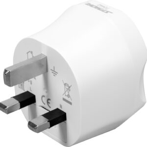 ADAPTOR DE CĂLĂTORIE CU ÎMPĂMÂNTARE, EU - UK
