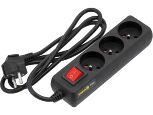 PRELUNGITOR CU ÎNTRERUPĂTOR, 3 PRIZE CU ÎMPĂMÂNTARE, 1.5M