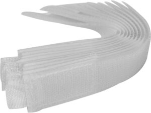 BANDĂ VELCRO 150MM, 10 BUC, ALB