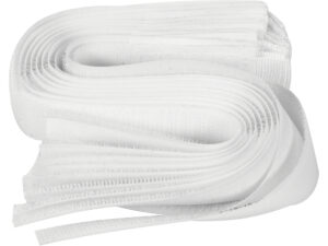 BANDĂ VELCRO 300MM, 10 BUC, ALB