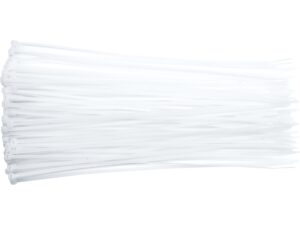 COLIERE DIN PLASTIC 96X2.5MM, 100 BUC, ALB