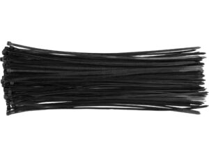 COLIERE PLASTIC 280X4.8MM, 100 BUC,NEGRU