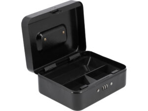 CASETĂ BANI METALICĂ 200X160X90MM NEGRU