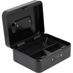 CASETĂ BANI METALICĂ 200X160X90MM NEGRU