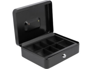 CASETĂ BANI METALICĂ 250X200X90MM NEGRU