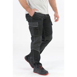PANTALONI DE LUCRU CU ELASTAN, BENZI REFLECTORIZANTE, L