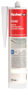 Mastic acustic intumescent fischer FiAM 310 ml