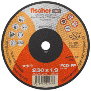 Disc de tăiere fischer FCD-FP 230 x 1.9 x 22.23 inox