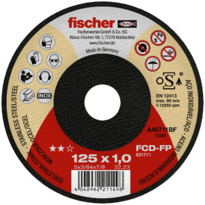 Disc de tăiere fischer FCD-FP25 x 1.0 x 22.23 inox