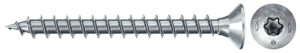 Șurub fischer pentru PAL, FPF II CTF 3,0 x 30 BC 1000 cu cap înecat TX cu locaș tip stea și total filetat, zincat