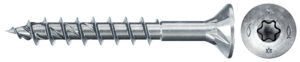 Șurub fischer pentru PAL, FPF II CTP 4.5 x 45 BC 500 cu cap înecat TX cu locaș tip stea și total filetat, zincat<br />